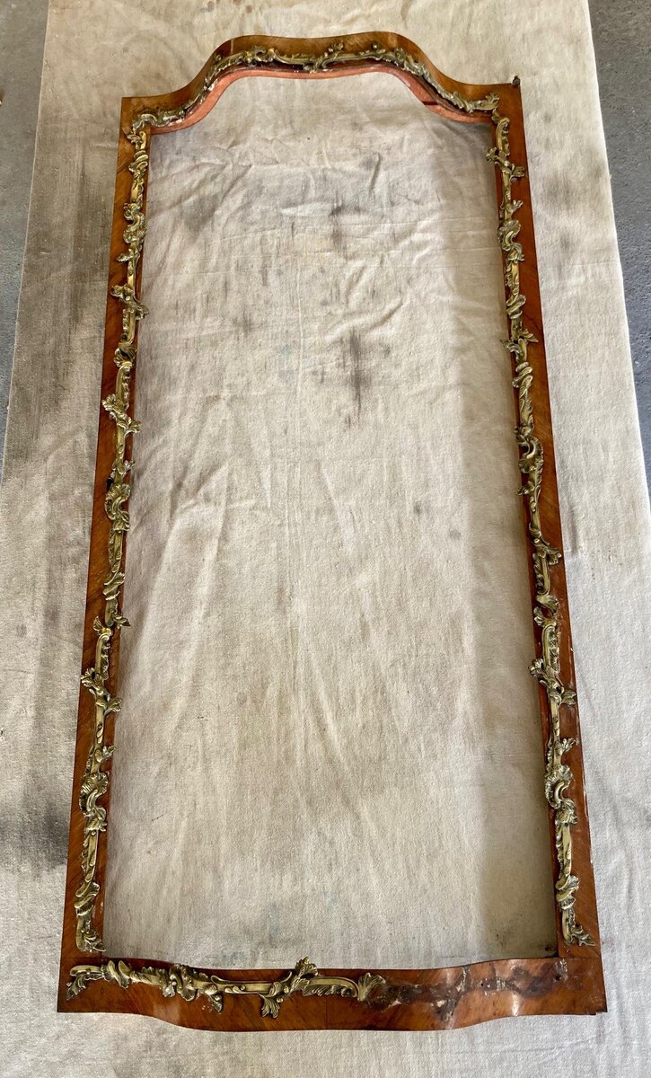 Antique french china cabinet door